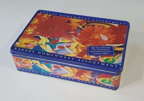 BAKERS biscuits tin as per photos