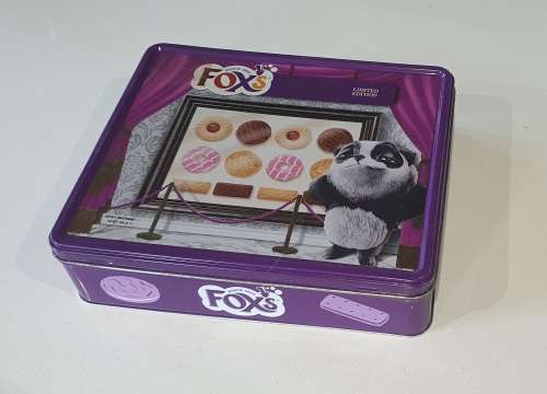 FOX`s biscuits tin as per photos