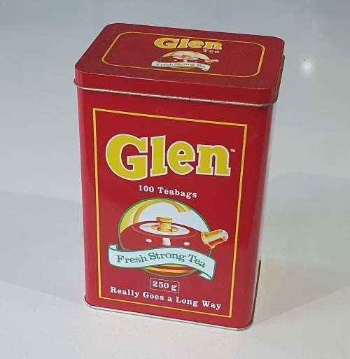 GLEN tea tin as per photos