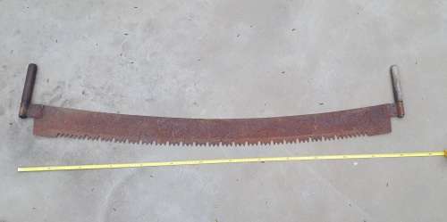 Vintage two man crosscut pull saw - 1,32m