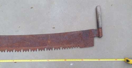 Vintage two man crosscut pull saw - 1,32m