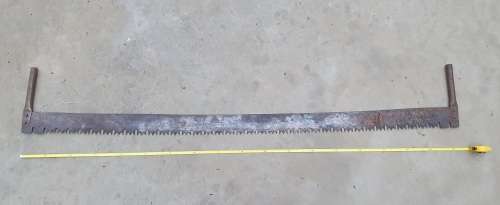 Vintage two man crosscut pull saw - 1,82m