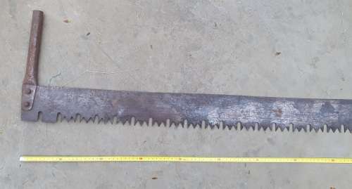 Vintage two man crosscut pull saw - 1,82m
