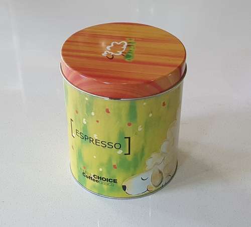 ESPRESSO coffee tin as per photos