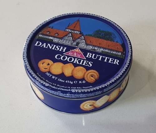 Danish butter cookies tin as per photos