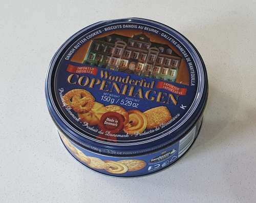 Danish butter cookies tin as per photos