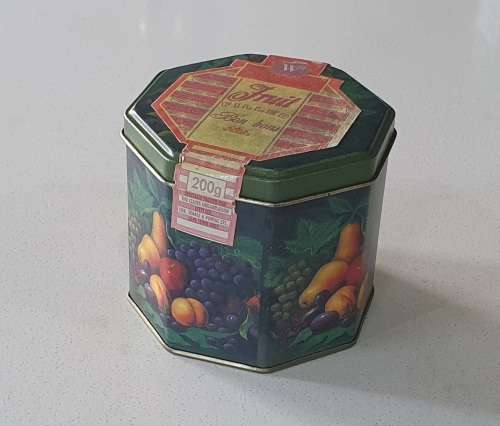 Fruit filled BON BONS tin as per photos