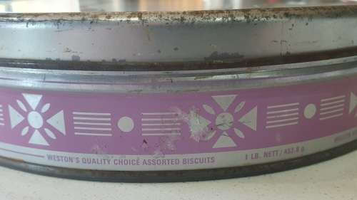 WESTON`S 1 lb biscuits tin, Springs, Transvaal, as per photo