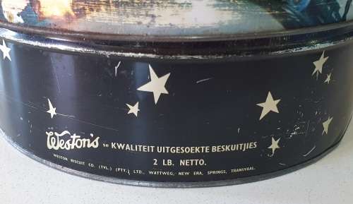 WESTON`S 2 lb biscuits tin, Springs, Transvaal, as per photo