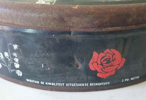 WESTON`S 2 lb biscuits tin, Springs, Transvaal, as per photo