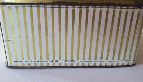 WESTON`S 4 lb biscuits tin, Springs, Transvaal, as per photo