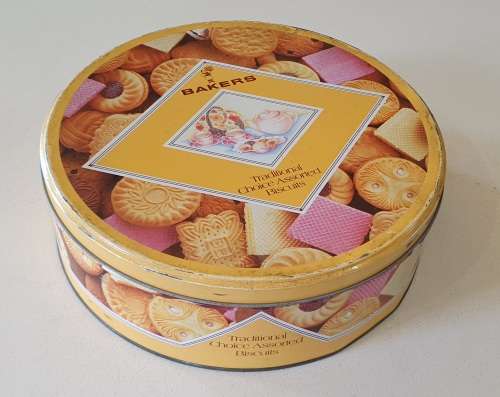 BAKERS biscuits tin as per photos