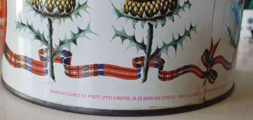 PYOTTS 500g biscuits tin as per photos