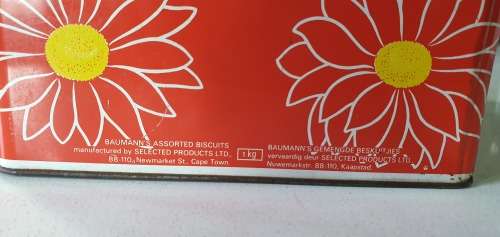 BAUMANN`s 1 kg biscuits tin as per photos