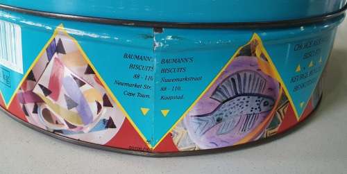 BAUMANN`s 1 kg biscuits tin as per photos