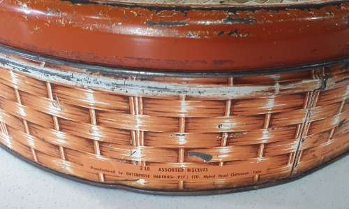 ENTERPRISE Bakeries 2 lb biscuits tin as per photos