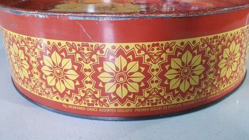JACARANDA 1kg biscuits tin as per photos