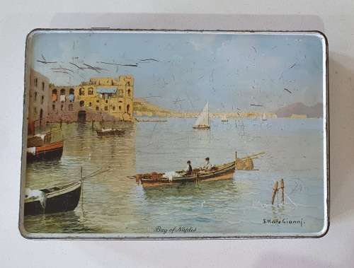 PASCALL sweets tin by Humphries, with Bay of Naples as per photo