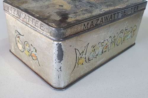 OLD Mazawattee tea tin as per photos