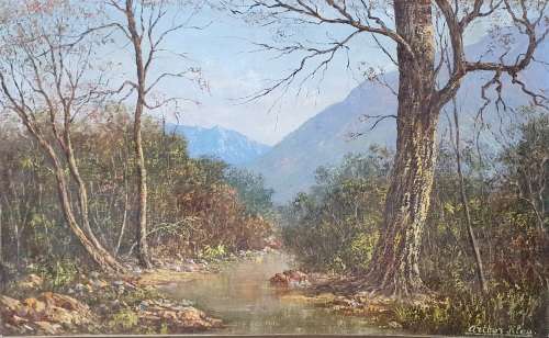Original oil painting by ARTHUR KLEU as per photos