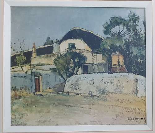 Framed print of an oil painting by Pieter Wenning as per photo
