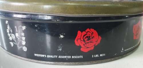 Weston`s 2lbs biscuit tin as per photos