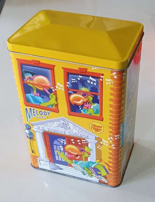 Melody pops tin as per photos