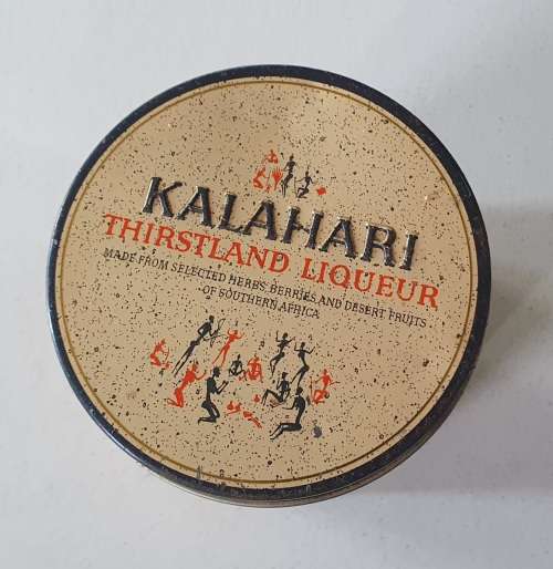 Small Kalahari liqueur tin as per photos
