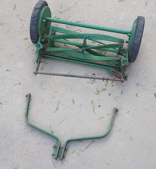 Parts of a vintage lawnmower made in FOLBATE England - Follows & Bate Ltd Machester - as per photos
