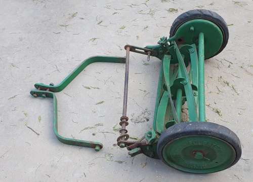 Parts of a vintage lawnmower made in FOLBATE England - Follows & Bate Ltd Machester - as per photos
