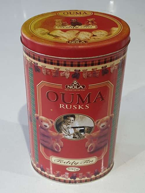 OUMA RUSKS tin as per photos