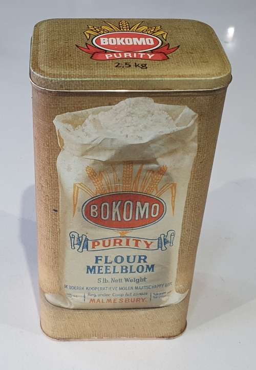 BOKOMO purity flour tin as per photos