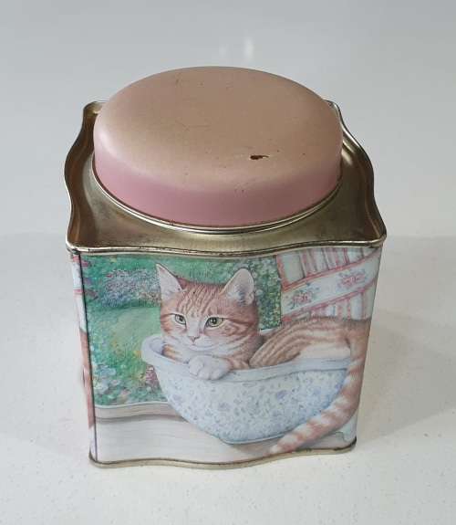 Cat theme tin as per photos