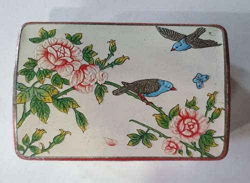 Bird and flower theme tin form Holland as per photos