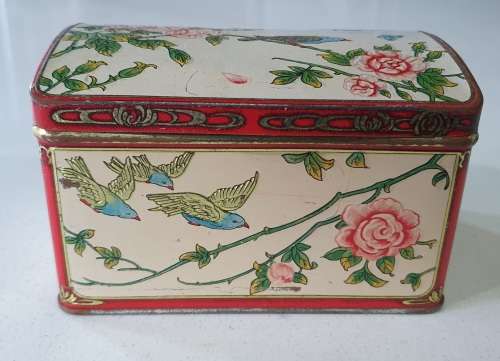 Bird and flower theme tin form Holland as per photos