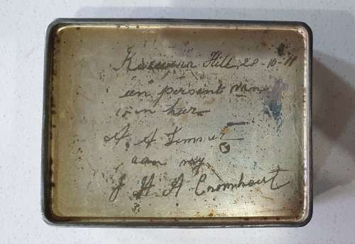 Vintage King George TOTNES Butterscotch tin as per photos