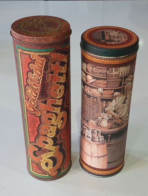 2x Spaghetti tins as per photos