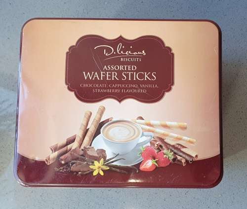 Wafer sticks tin as per photos