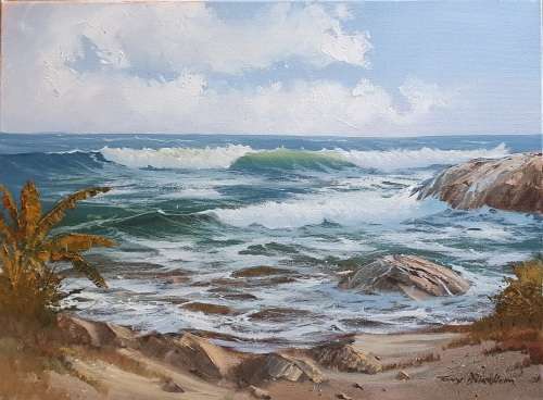 Original unframed oil painting by Tony Durrheim as per photo