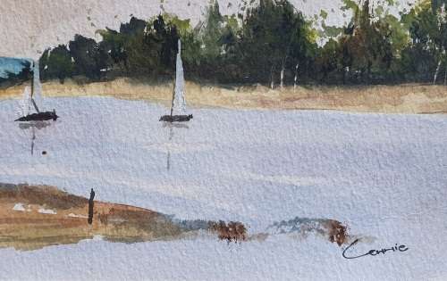 Original unframed watercolour painting by Connie de Lange