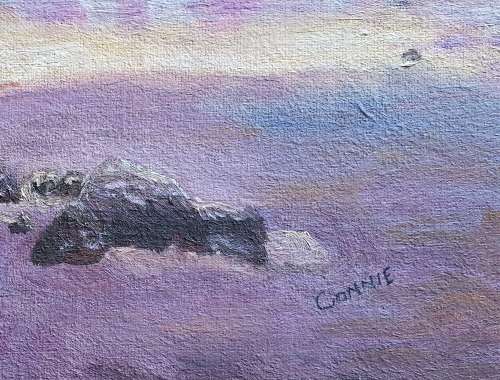 Original unframed oil painting by Connie de Lange