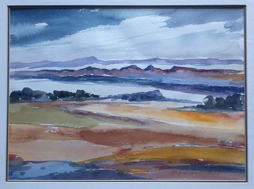 Original framed watercolor  painting by STEFAN AMPENBERGER as per photos
