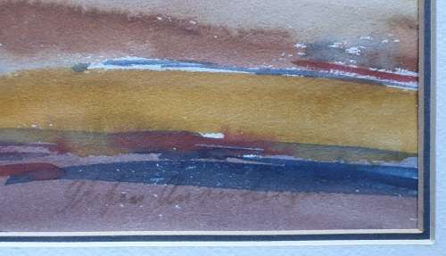 Original framed watercolor  painting by STEFAN AMPENBERGER as per photos
