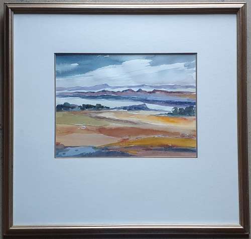 Original framed watercolor  painting by STEFAN AMPENBERGER as per photos