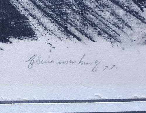 Original framed litho 1/4 `boom` by Gerrit van Schouwenburg as per photos