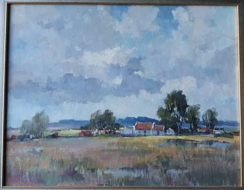 Original framed oil painting by Bruce Hancock as per photos