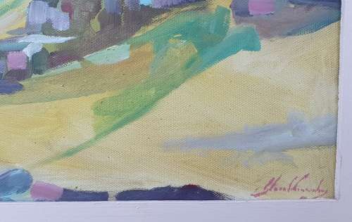 Original framed acrylic painting by Gerrit van Schouwenburg as per photos