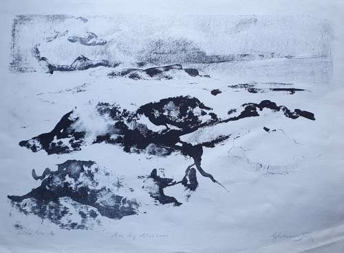 Original unframed litho e/a 1/4 `see by stilbaai` by Gerrit van Schouwenburg as per photos