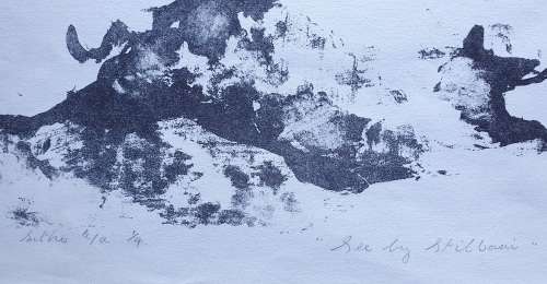Original unframed litho e/a 1/4 `see by stilbaai` by Gerrit van Schouwenburg as per photos