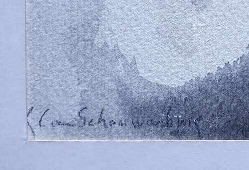 Original unframed artwork by Gerrit van Schouwenburg as per photos